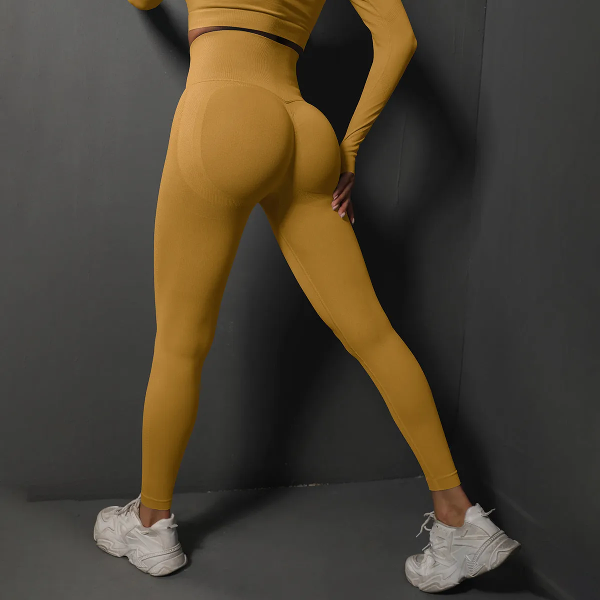 Stretch High Waist Belly Contracting And Close-fitting Trousers