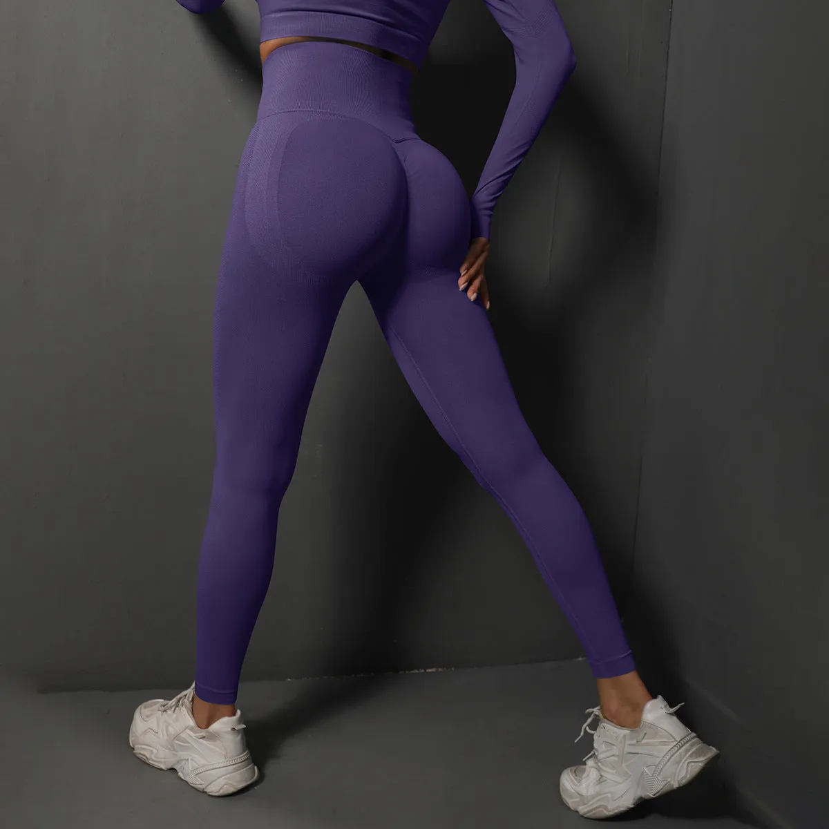 Stretch High Waist Belly Contracting And Close-fitting Trousers