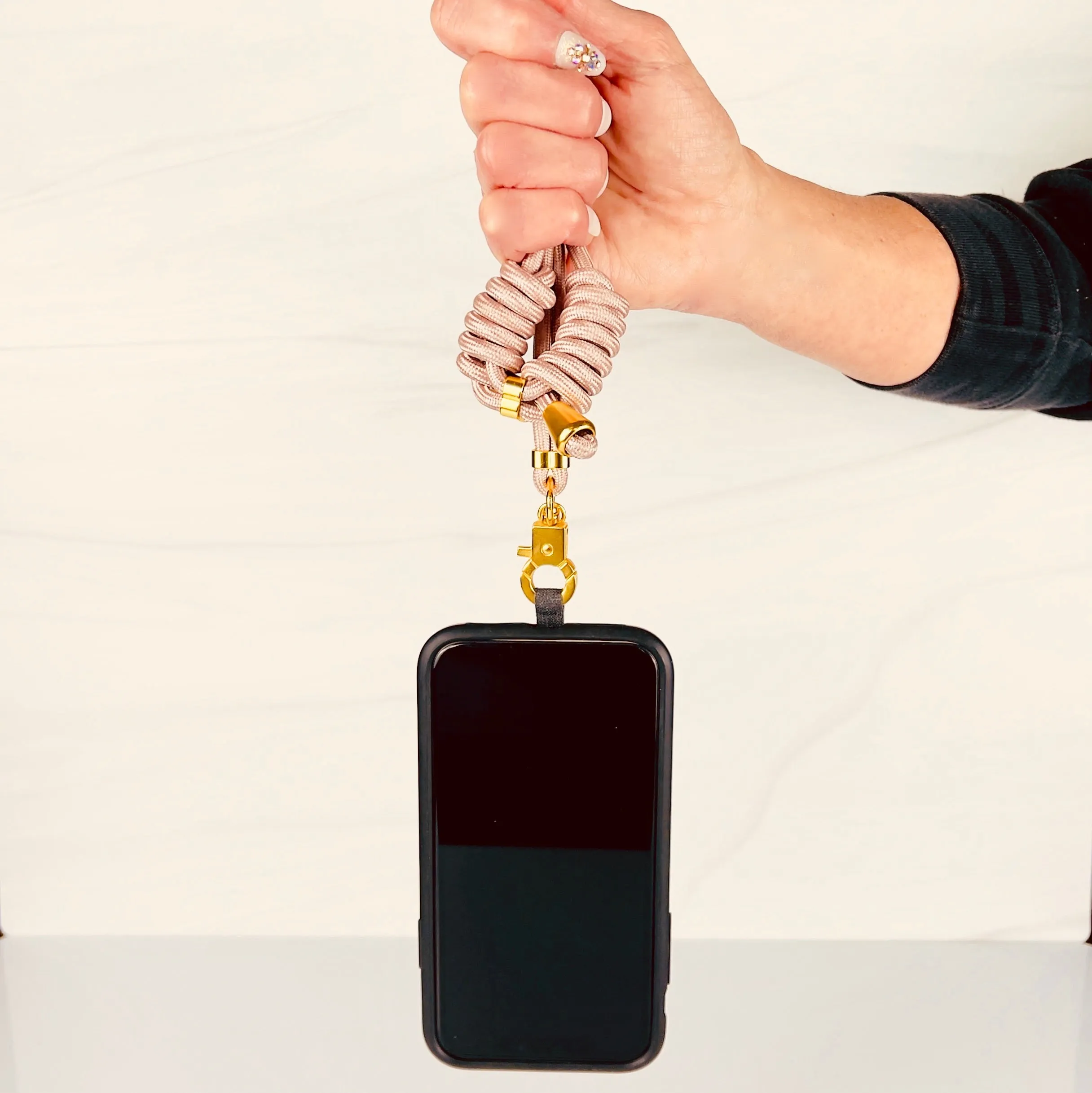 The Phone Leash Cellphone Carrier. Adjustable Strap For All Phone Cases Protect From EMF Radiation With Distance