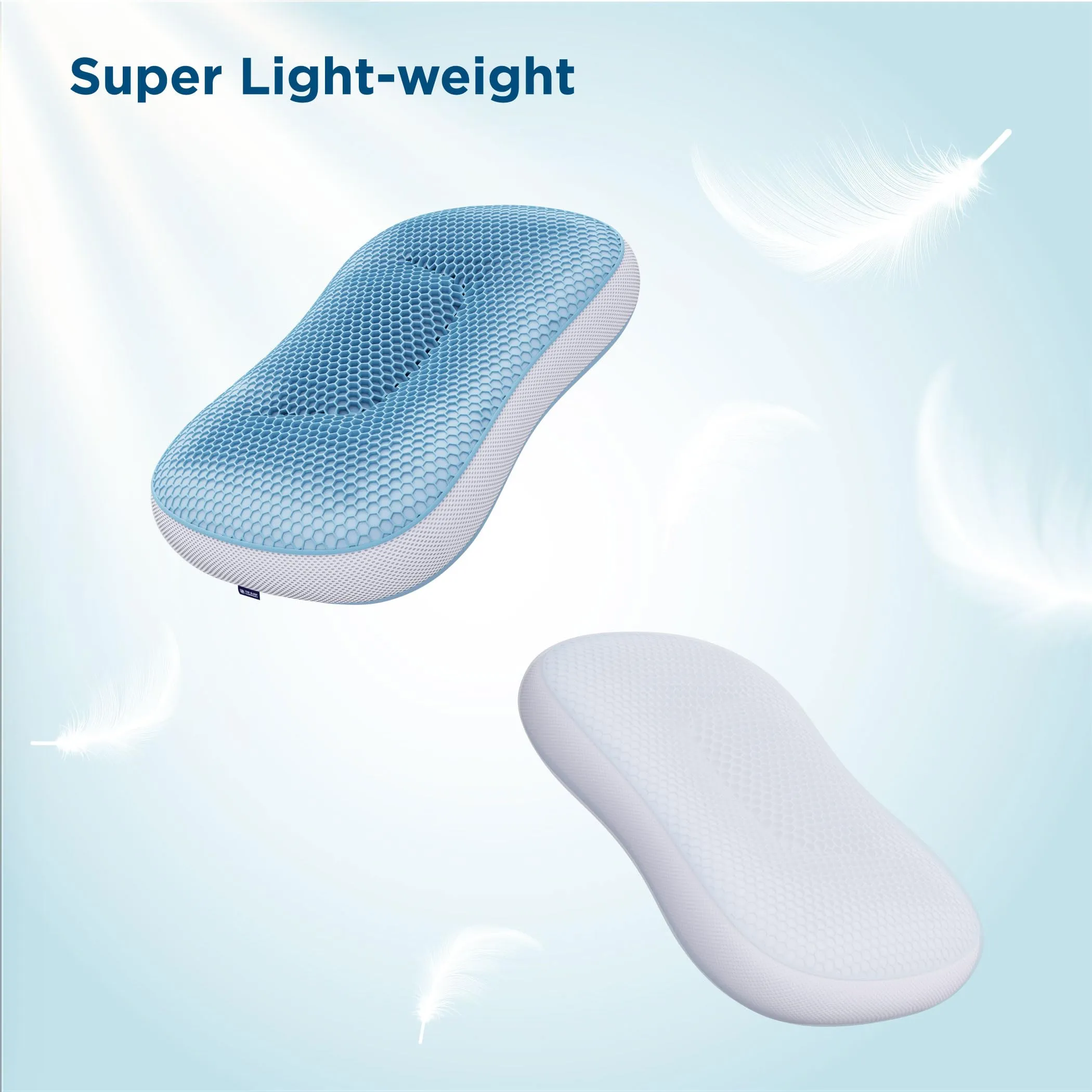 The Sleep Company Smart ErgoRelief Pillow | SmartGRID Technology with Honeycomb Structure | Ergo Relief 8 Shaped Hollow Design | Neck & Shoulder Pain Relief | Pack of 4
