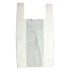 White Jumbo Vest Carriers 12x19x23" - 100 Count
