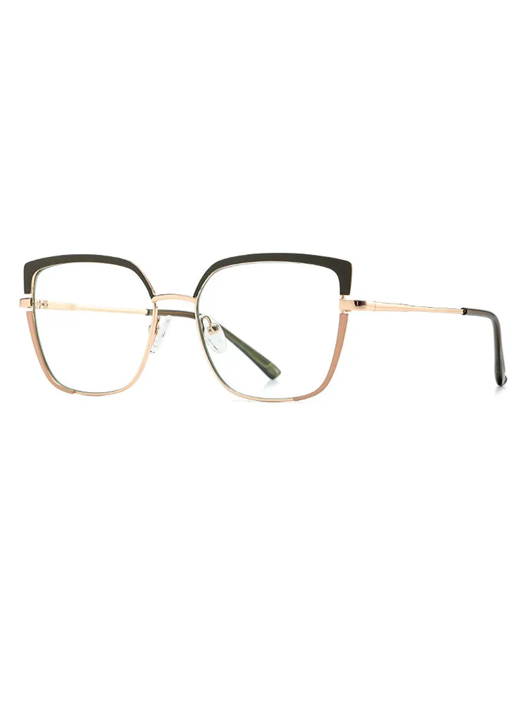 Women'S Metal Temple Blue Light Blocking Glasses