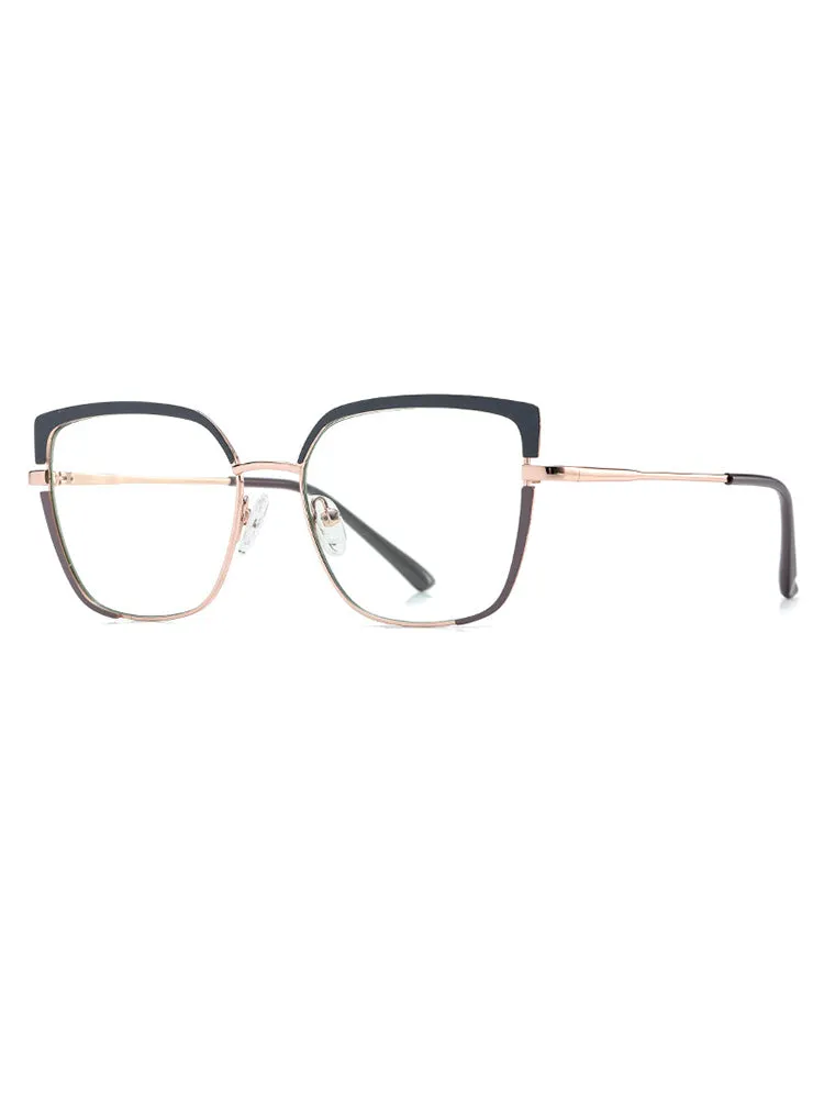 Women'S Metal Temple Blue Light Blocking Glasses