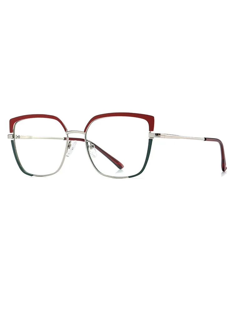 Women'S Metal Temple Blue Light Blocking Glasses