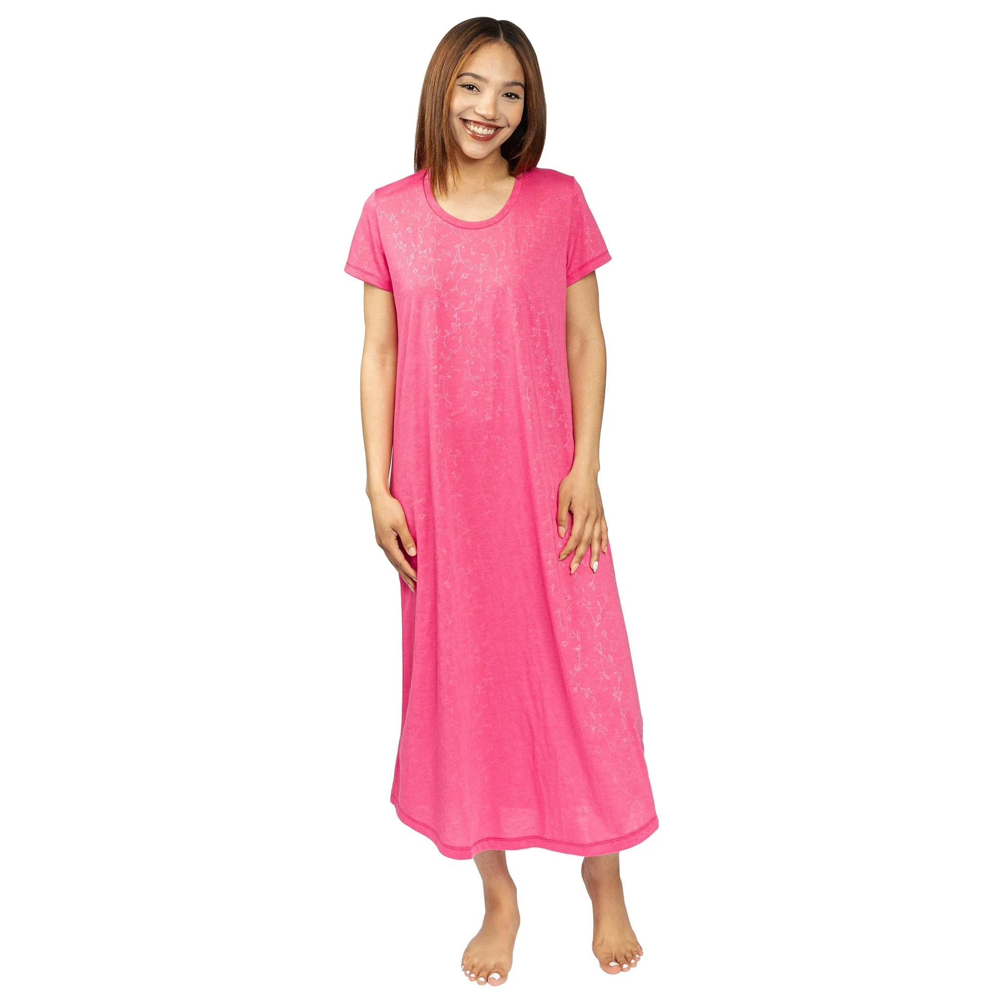 Women's Moisture Wicking Scoop Neck Nightshirt