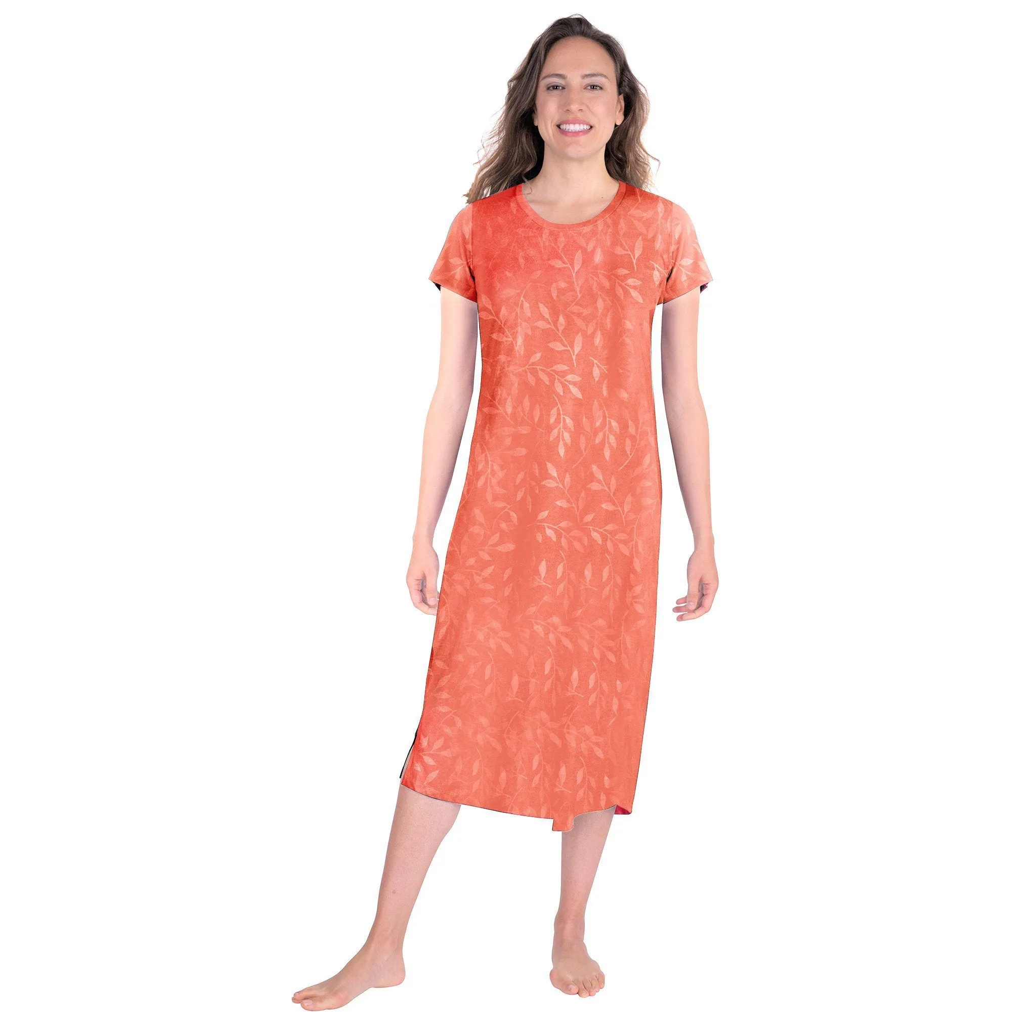 Women's Moisture Wicking Scoop Neck Nightshirt